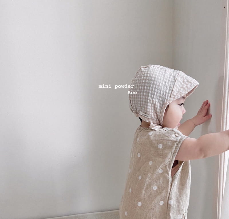 MINI POWDER - Korean Children Fashion - #Kfashion4kids - Check Bonnet - 7