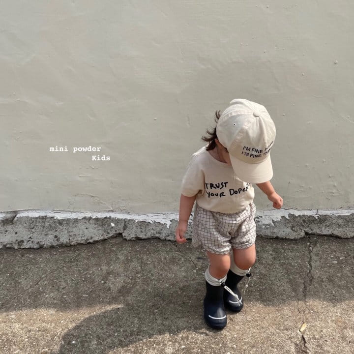MINI POWDER - Korean Children Fashion - #Kfashion4kids - Check Rappa Shorts - 10