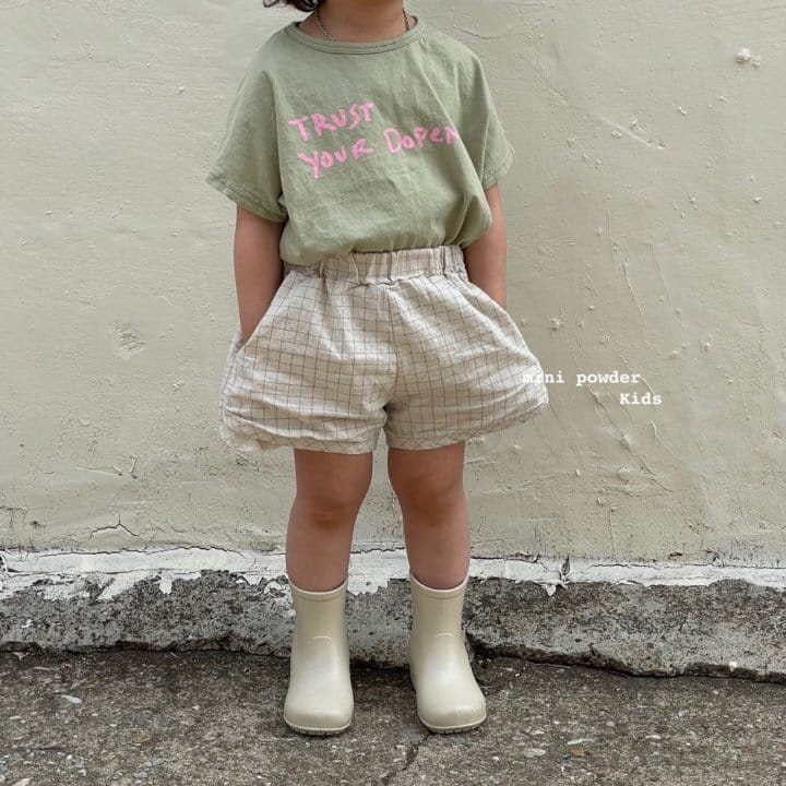 MINI POWDER - Korean Children Fashion - #Kfashion4kids - Check Rappa Shorts - 9
