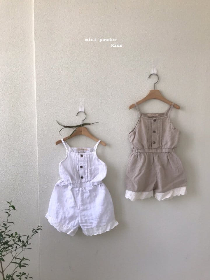 MINI POWDER - Korean Children Fashion - #Kfashion4kids - Pintuck Jumpsuit - 2