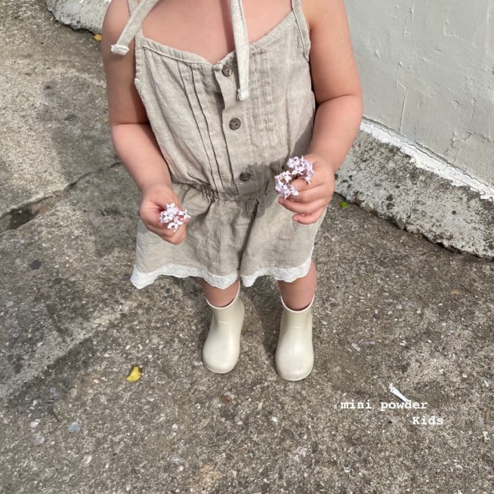 MINI POWDER - Korean Children Fashion - #Kfashion4kids - Pintuck Jumpsuit - 5