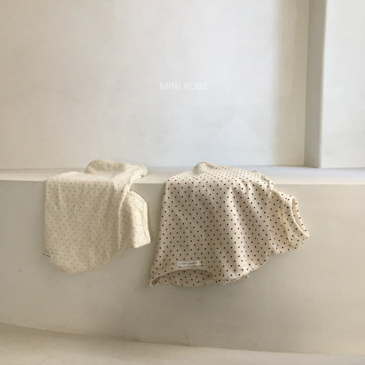 MINI ROBE - Korean Children Fashion - #Kfashion4kids - Dots Tee - 10