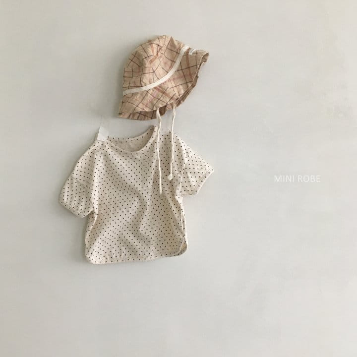 MINI ROBE - Korean Children Fashion - #Kfashion4kids - Dots Tee - 6