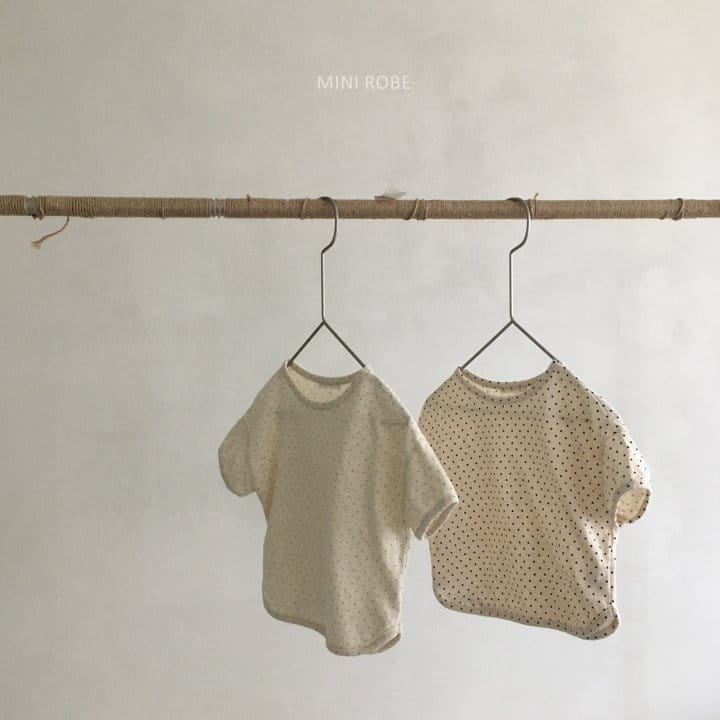 MINI ROBE - Korean Children Fashion - #Kfashion4kids - Dots Tee - 7