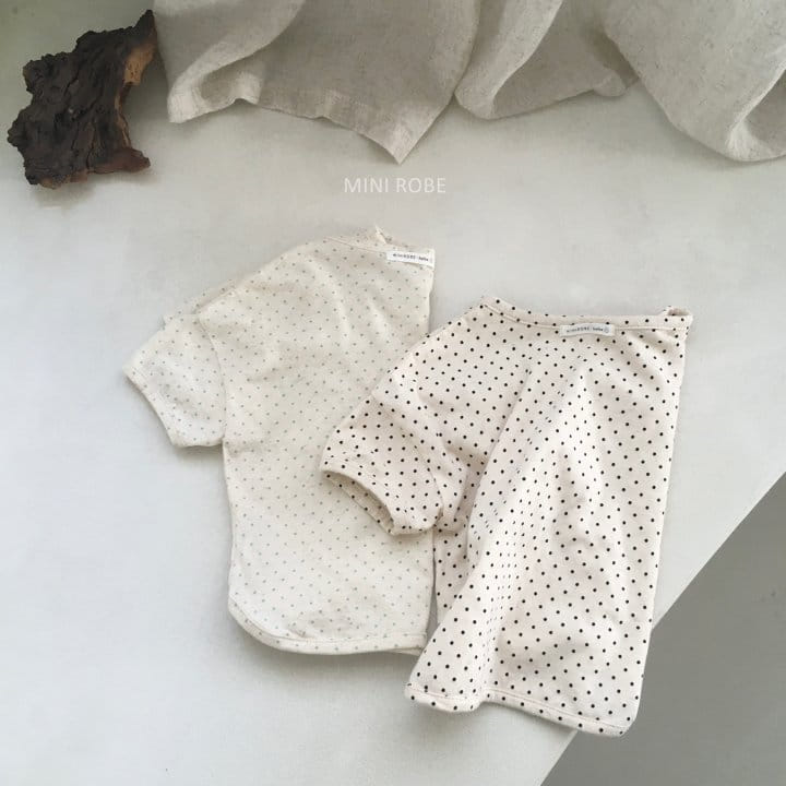 MINI ROBE - Korean Children Fashion - #Kfashion4kids - Dots Tee - 9