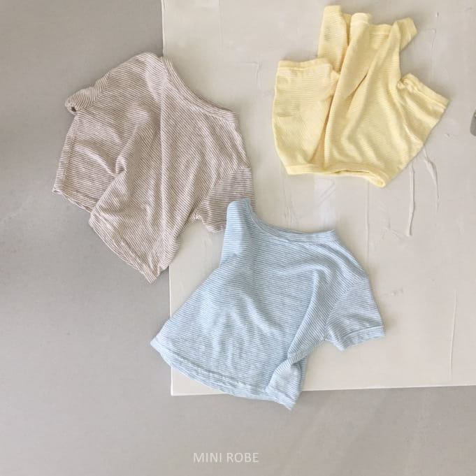 MINI ROBE - Korean Children Fashion - #Kfashion4kids - Stripes Tee - 11