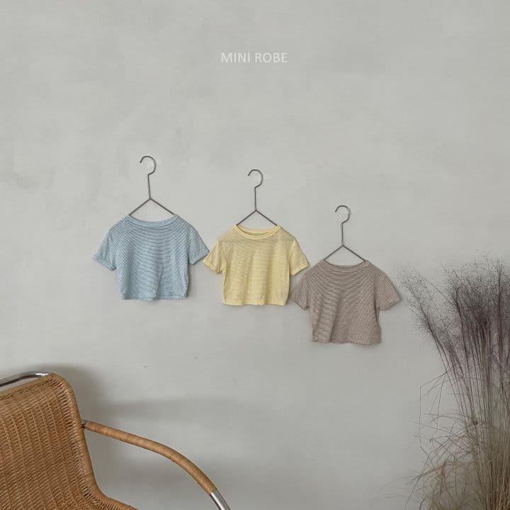 MINI ROBE - Korean Children Fashion - #Kfashion4kids - Stripes Tee - 12