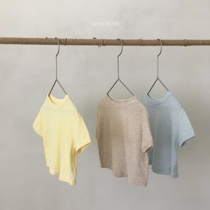 MINI ROBE - Korean Children Fashion - #Kfashion4kids - Stripes Tee - 4
