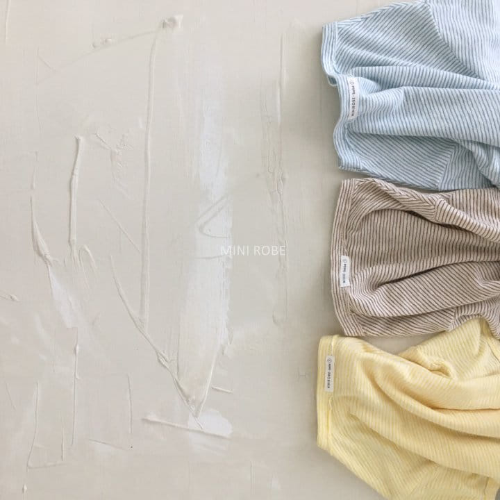 MINI ROBE - Korean Children Fashion - #Kfashion4kids - Stripes Tee - 6
