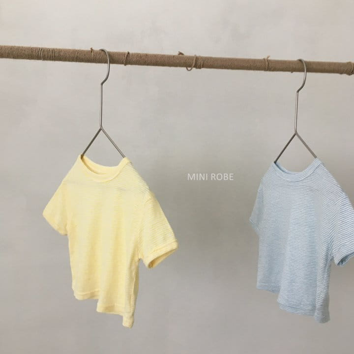 MINI ROBE - Korean Children Fashion - #Kfashion4kids - Stripes Tee - 8