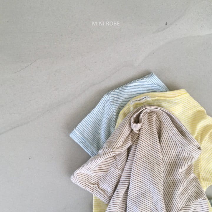 MINI ROBE - Korean Children Fashion - #Kfashion4kids - Stripes Tee - 9