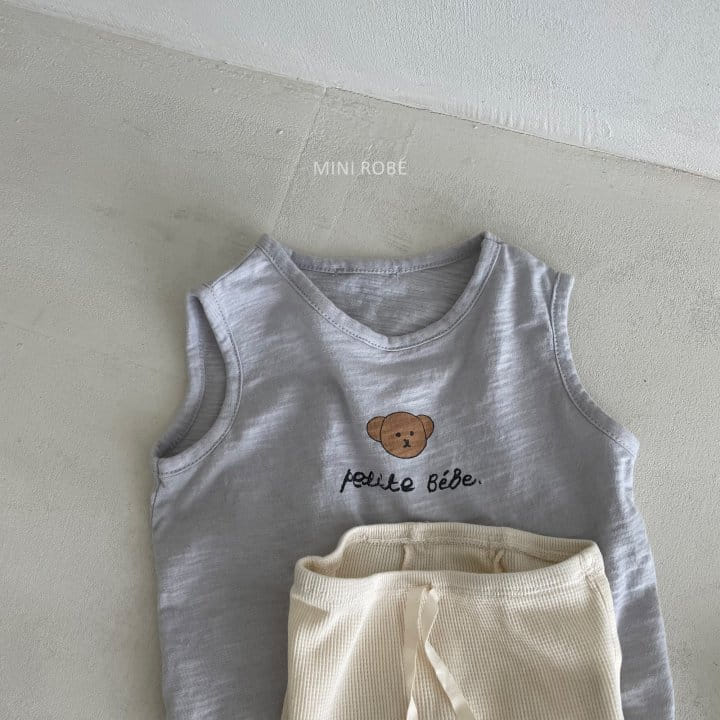 MINI ROBE - Korean Children Fashion - #Kfashion4kids - Teddy Bear Sleeveless - 2