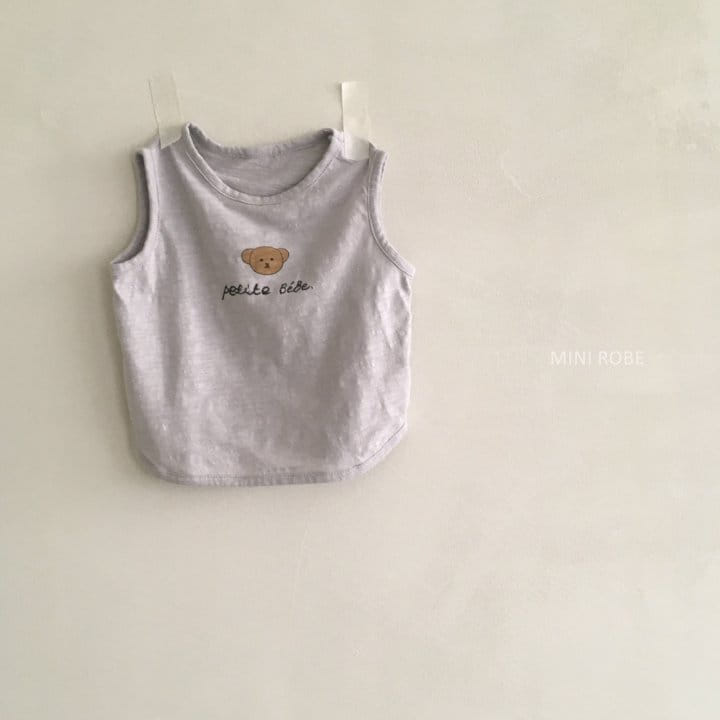 MINI ROBE - Korean Children Fashion - #Kfashion4kids - Teddy Bear Sleeveless - 5
