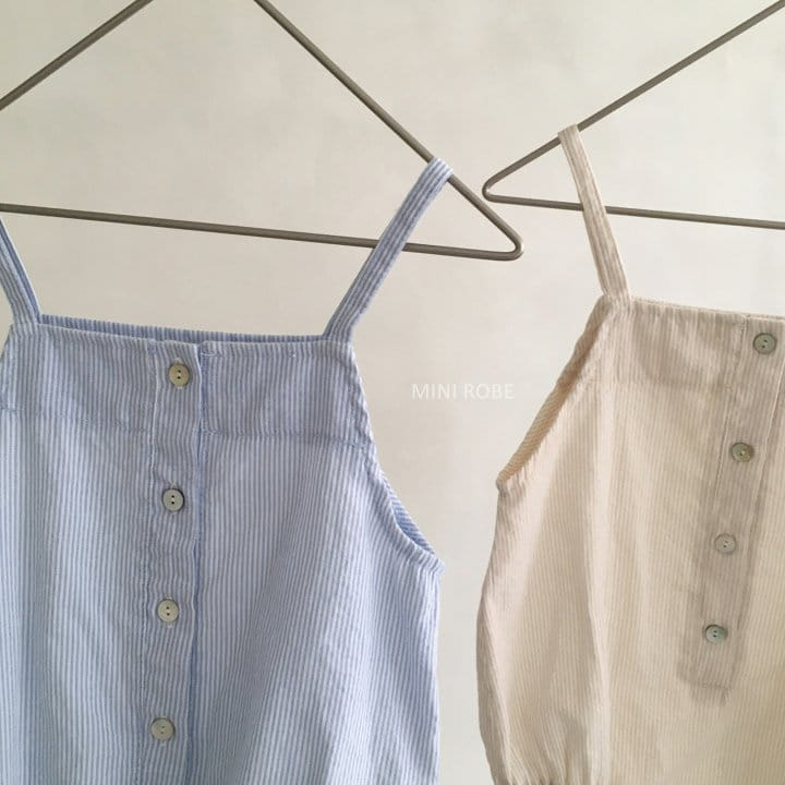 MINI ROBE - Korean Children Fashion - #Kfashion4kids - Stripes Overall - 2