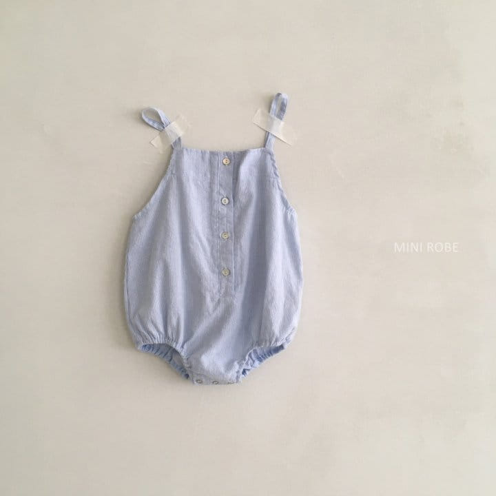 MINI ROBE - Korean Children Fashion - #Kfashion4kids - Stripes Overall - 8
