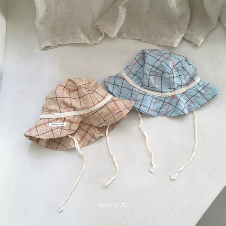 MINI ROBE - Korean Children Fashion - #Kfashion4kids - Check Bucket Hat - 6