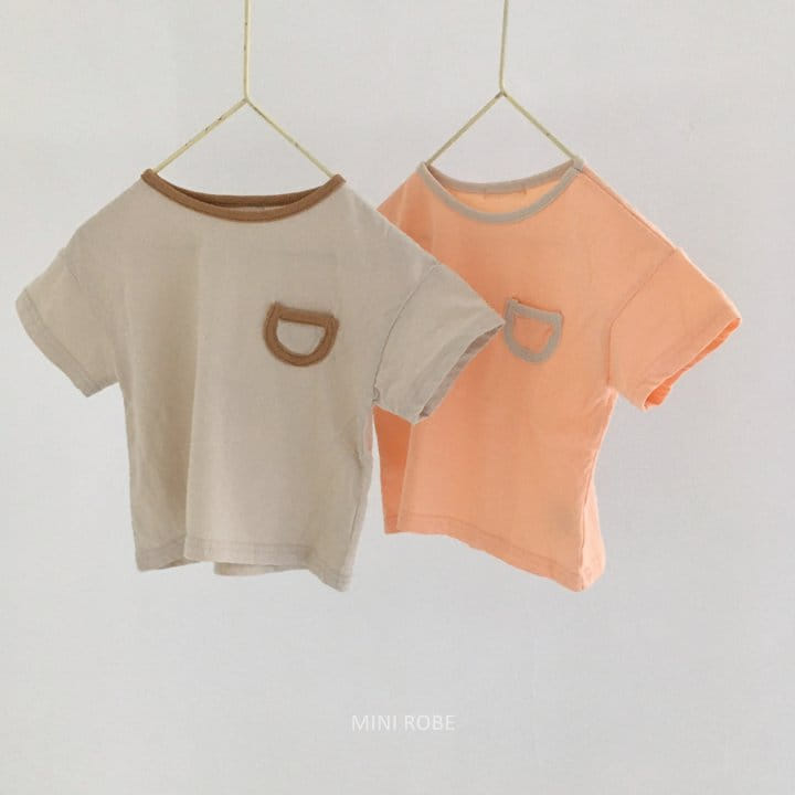 MINI ROBE - Korean Children Fashion - #Kfashion4kids - Pocket Rappa Tee