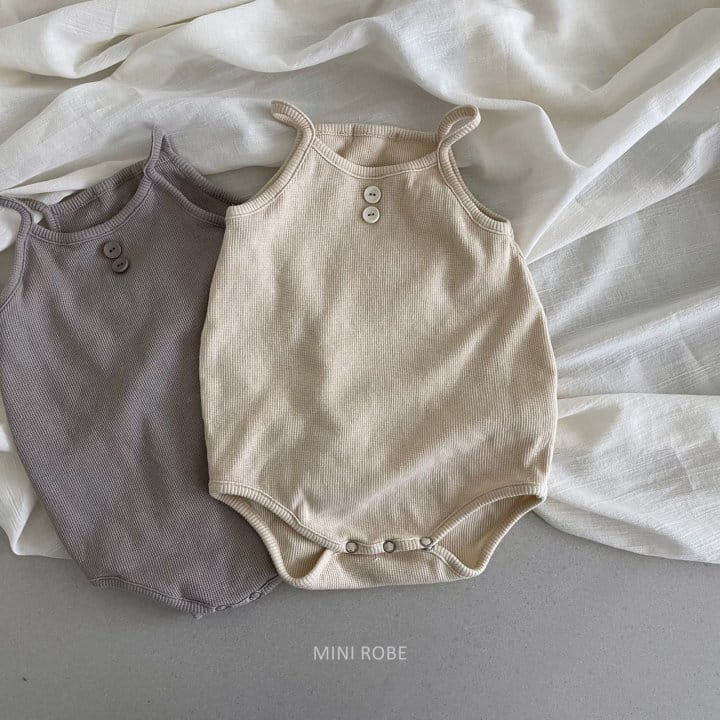 MINI ROBE - Korean Children Fashion - #Kfashion4kids - Waffle Bodysuit - 3