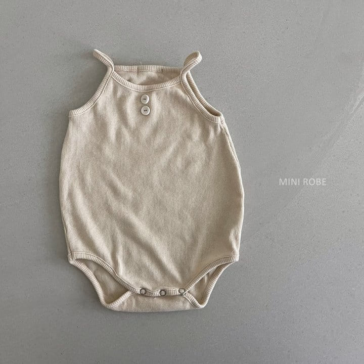 MINI ROBE - Korean Children Fashion - #Kfashion4kids - Waffle Bodysuit - 4