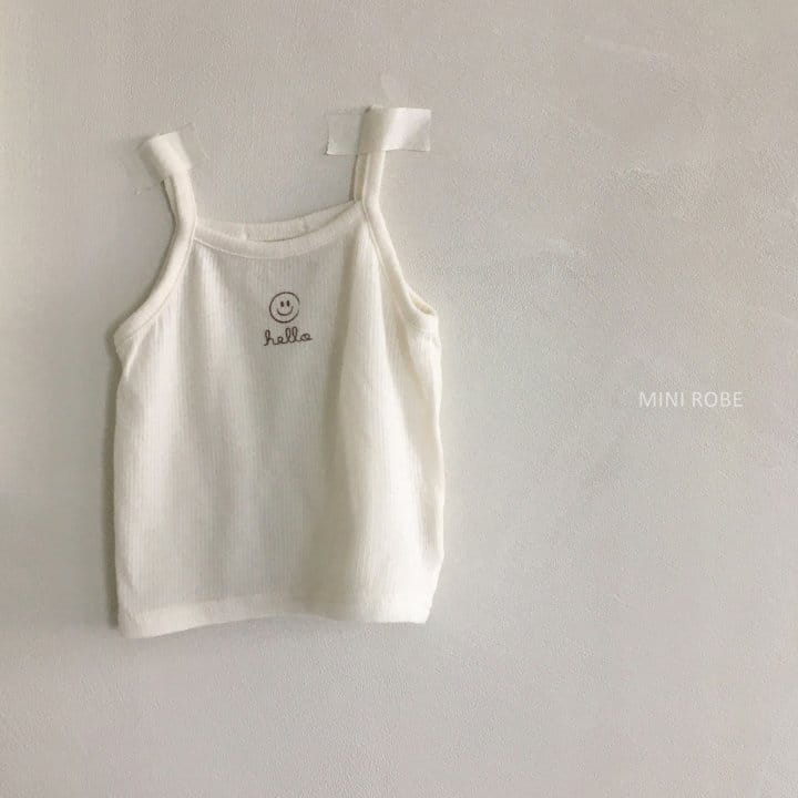 MINI ROBE - Korean Children Fashion - #Kfashion4kids - Smile Sleeveless Bottom Set - 2