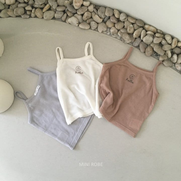 MINI ROBE - Korean Children Fashion - #Kfashion4kids - Smile Sleeveless Bottom Set - 6
