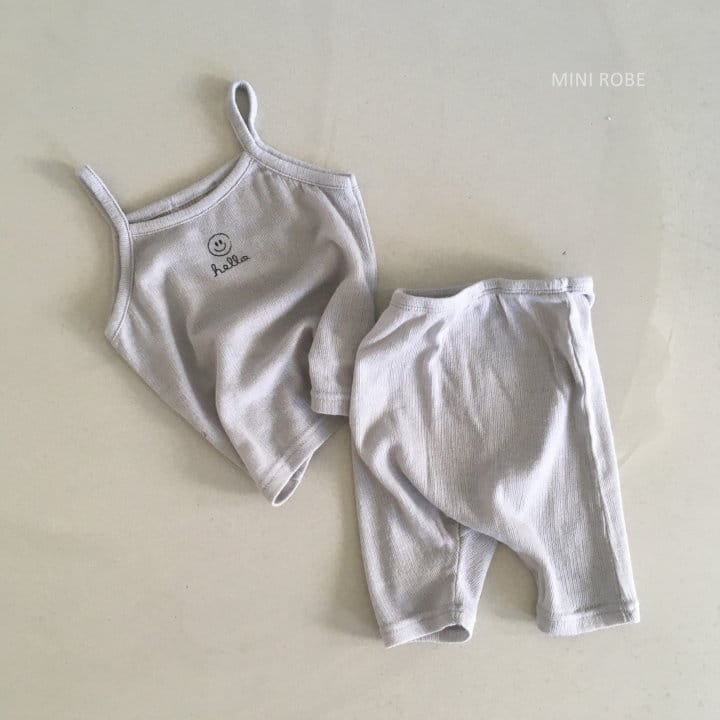 MINI ROBE - Korean Children Fashion - #Kfashion4kids - Smile Sleeveless Bottom Set - 7