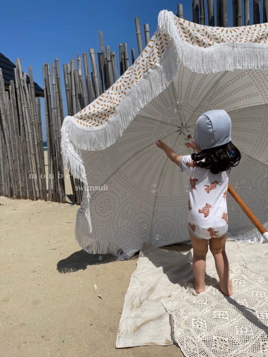 MONBEBE - Korean Children Fashion - #Kfashion4kids - Teddy Swimwear Hat Set - 8