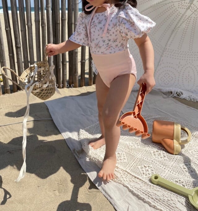MONBEBE - Korean Children Fashion - #Kfashion4kids - Flower Girl Swimwear Hat Set with Mom - 10