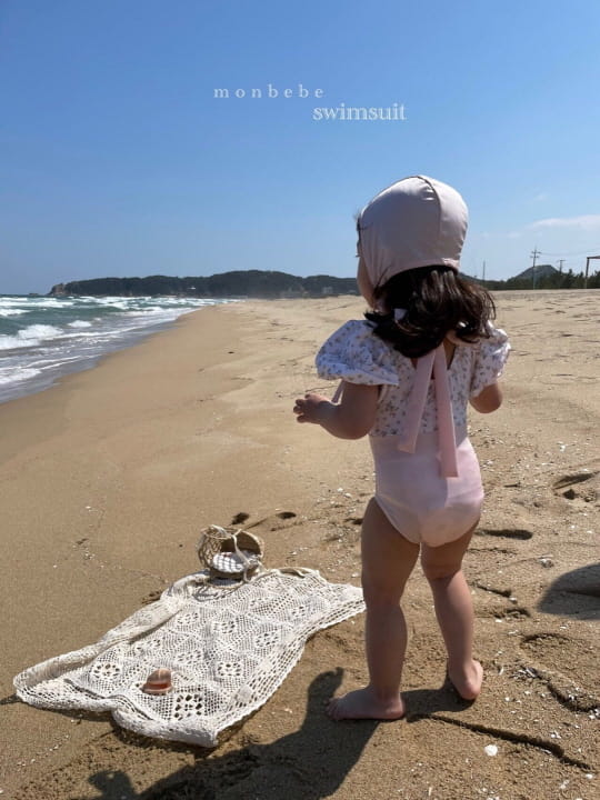MONBEBE - Korean Children Fashion - #Kfashion4kids - Flower Girl Swimwear Hat Set with Mom - 8