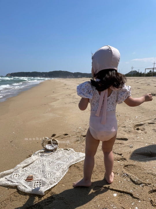 MONBEBE - Korean Children Fashion - #Kfashion4kids - Flower Girl Swimwear Hat Set with Mom - 9