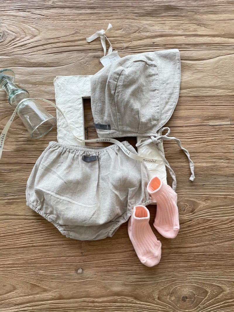 MONBEBE - Korean Children Fashion - #Kfashion4kids - Linen Bonnet - 8