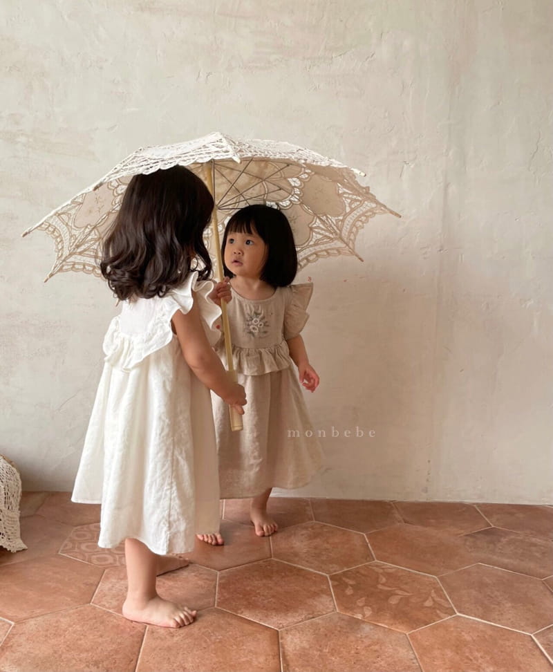 MONBEBE - Korean Children Fashion - #Kfashion4kids - Bianco One-piece - 2