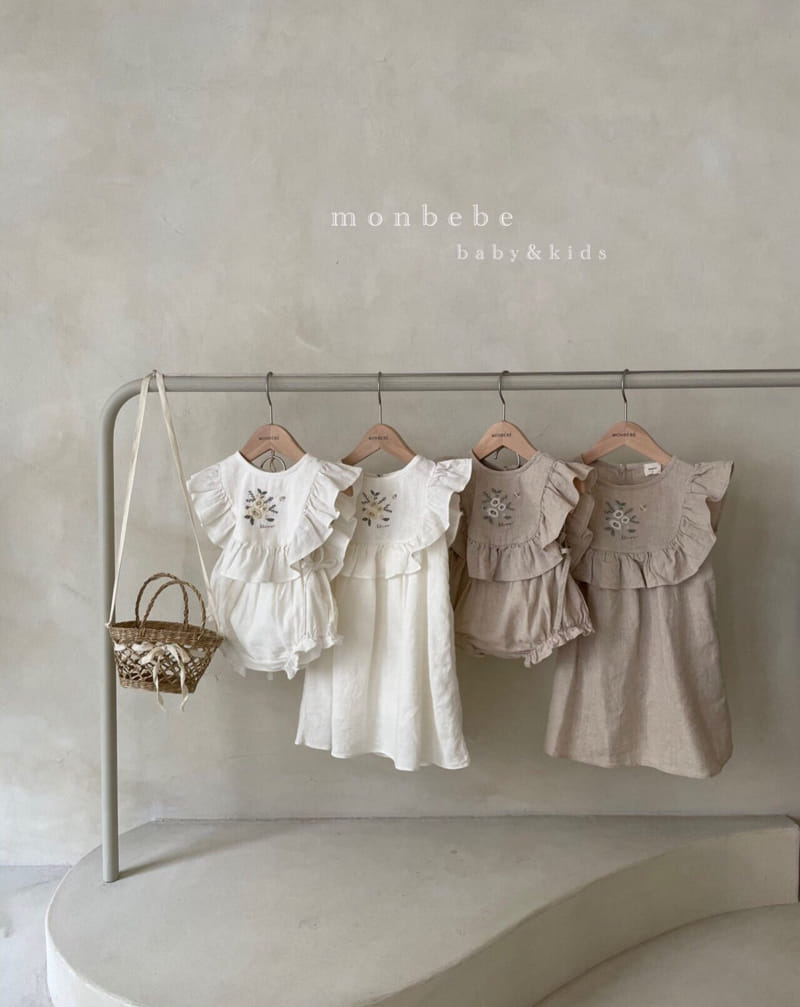 MONBEBE - Korean Children Fashion - #Kfashion4kids - Bianco One-piece - 6