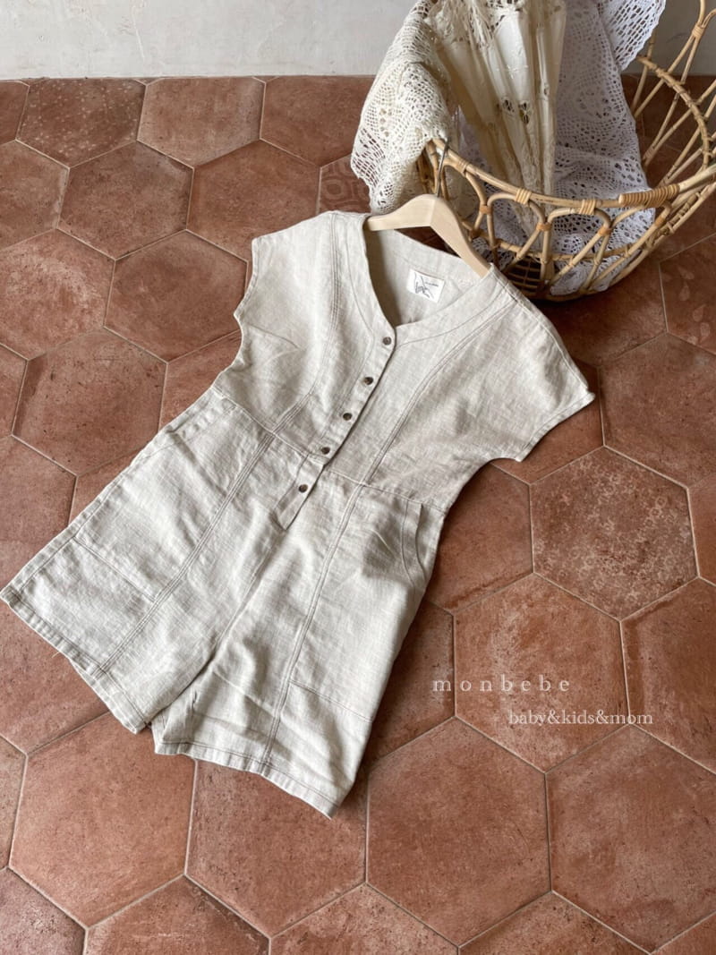 MONBEBE - Korean Children Fashion - #Kfashion4kids - Mom Linen Jumpsuit - 11