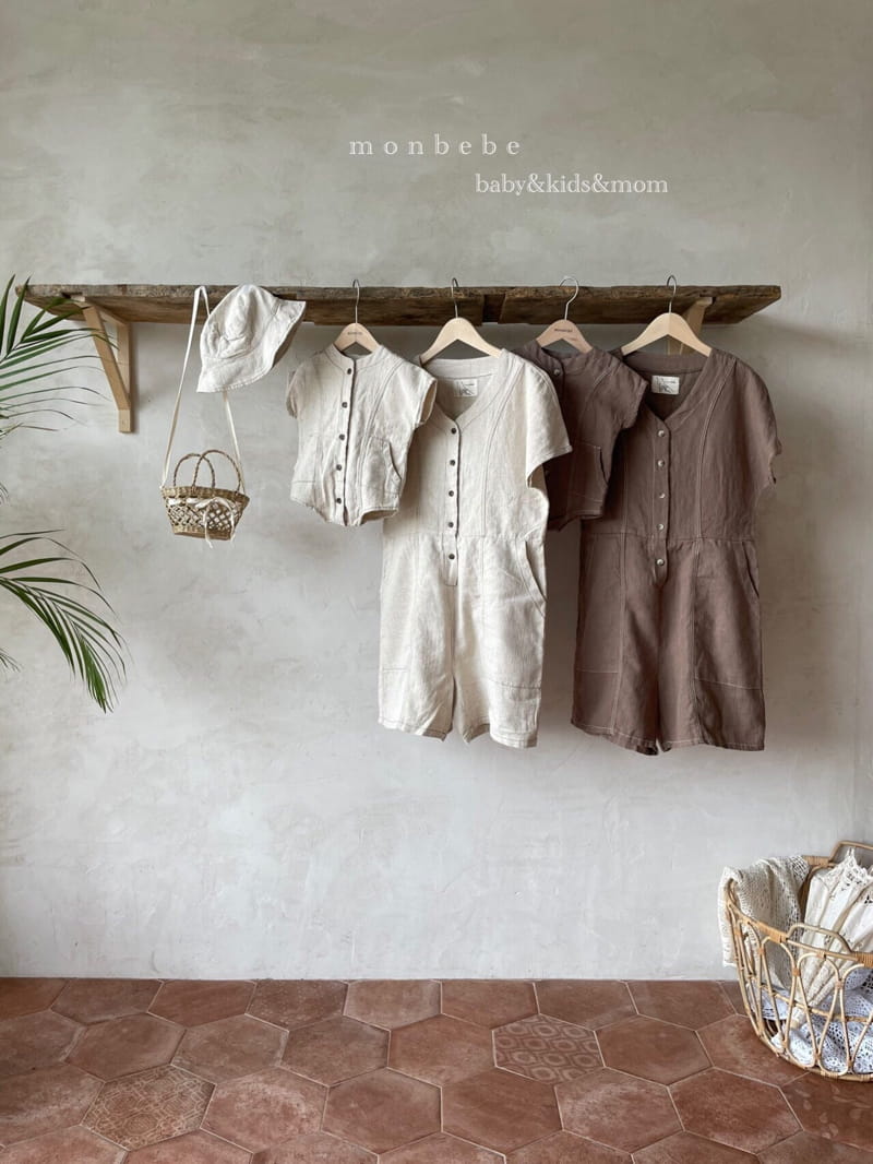 MONBEBE - Korean Children Fashion - #Kfashion4kids - Mom Linen Jumpsuit - 6