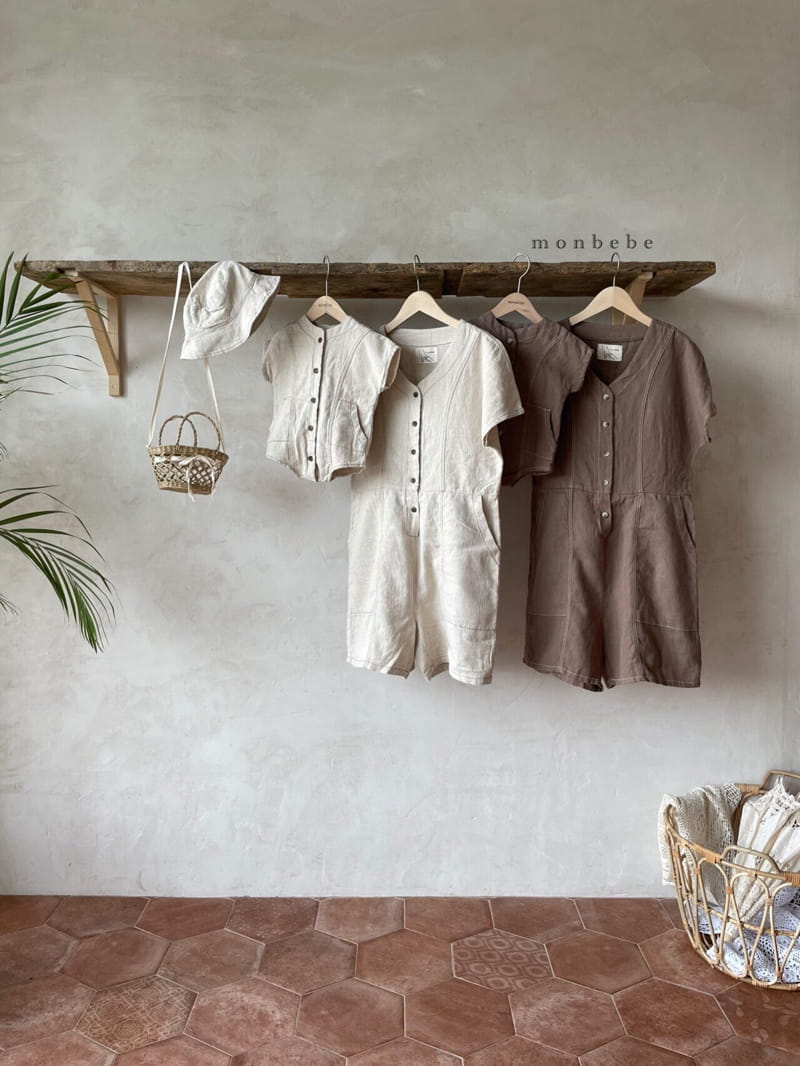 MONBEBE - Korean Children Fashion - #Kfashion4kids - Mom Linen Jumpsuit - 8