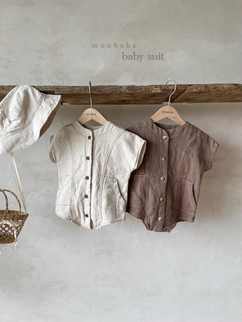 MONBEBE - Korean Children Fashion - #Kfashion4kids - Linen Jumpsuit