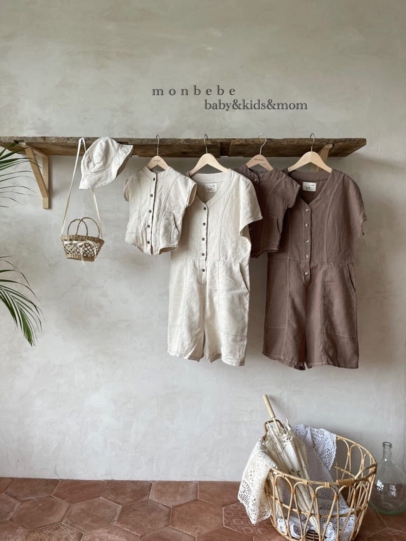 MONBEBE - Korean Children Fashion - #Kfashion4kids - Linen Jumpsuit - 8