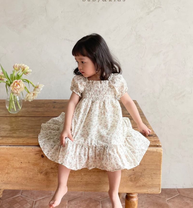 MONBEBE - Korean Children Fashion - #Kfashion4kids - Summer Daisy One-piece