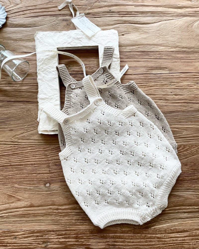 MONBEBE - Korean Children Fashion - #Kfashion4kids - Scsi Knit Bodysuit