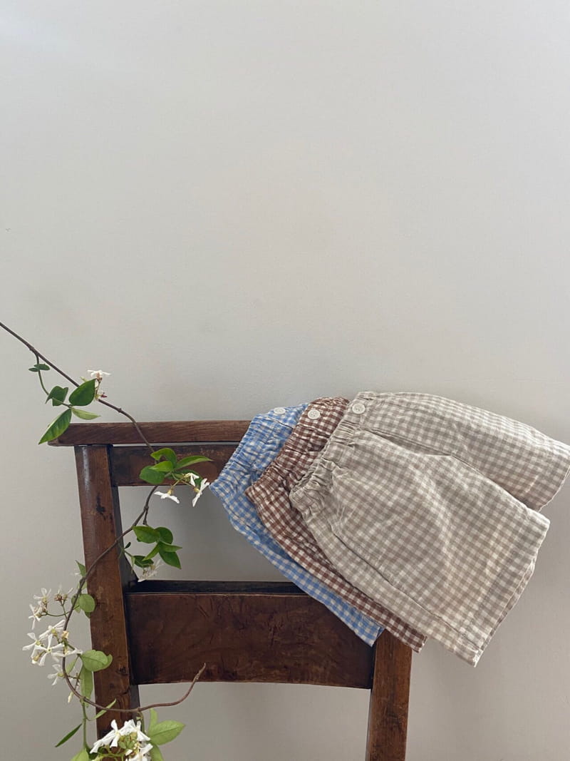 MONBEBE - Korean Children Fashion - #Kfashion4kids - Check Shorts - 4