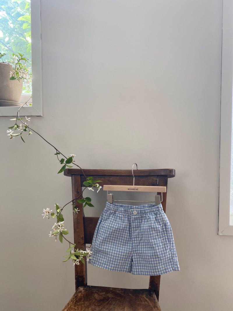 MONBEBE - Korean Children Fashion - #Kfashion4kids - Check Shorts - 7