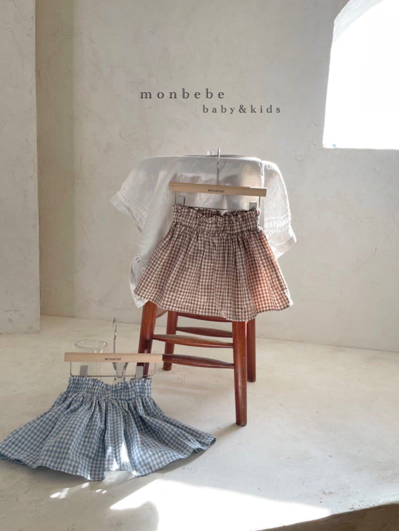 MONBEBE - Korean Children Fashion - #Kfashion4kids - Check Frill Skirt - 6