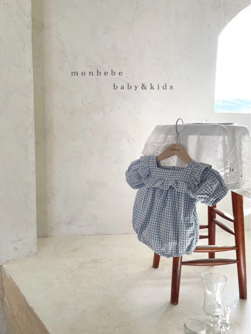 MONBEBE - Korean Children Fashion - #Kfashion4kids - Check Frill Bodysuit - 2