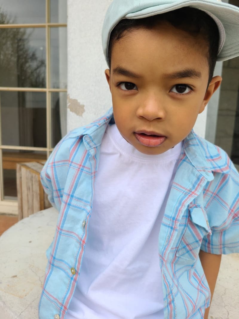 MOOI STORE - Korean Children Fashion - #Kfashion4kids - Check Short Sleeves Shirts - 3