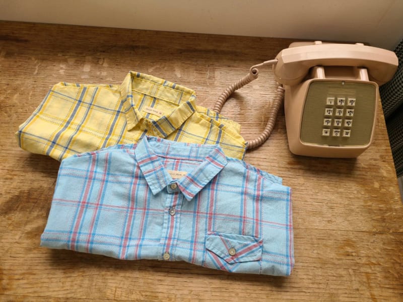 MOOI STORE - Korean Children Fashion - #Kfashion4kids - Check Short Sleeves Shirts - 8