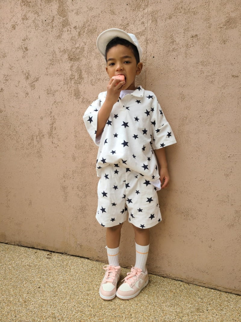 MOOI STORE - Korean Children Fashion - #Kfashion4kids - Star Towel Shorts - 2