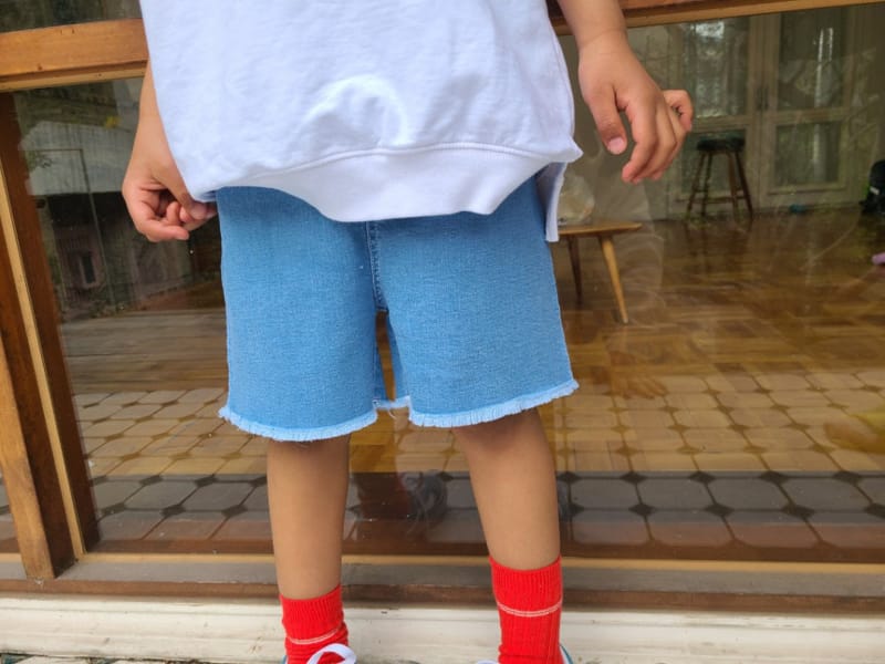 MOOI STORE - Korean Children Fashion - #Kfashion4kids - Den Vinci Span Jean Shorts