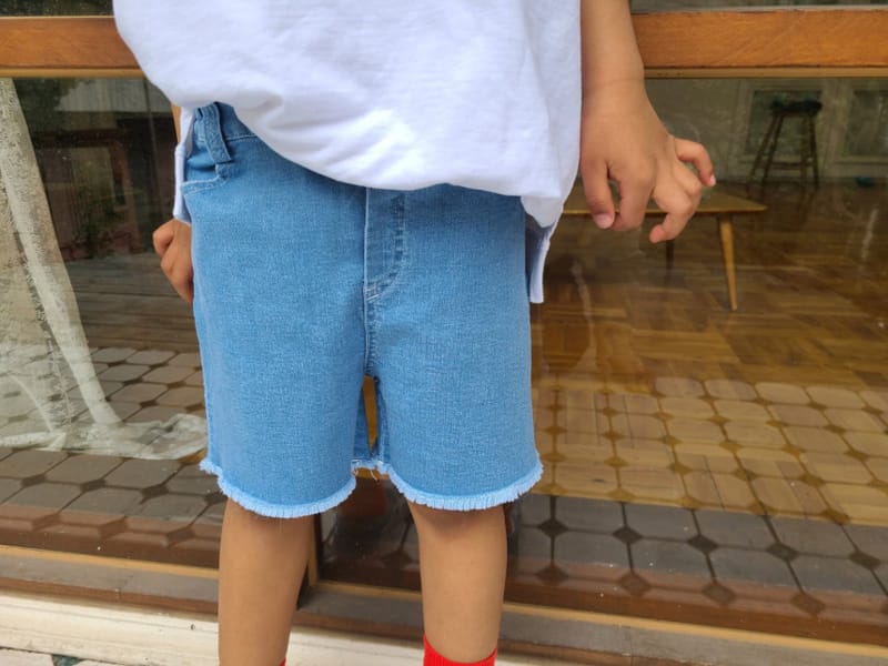 MOOI STORE - Korean Children Fashion - #Kfashion4kids - Den Vinci Span Jean Shorts - 4