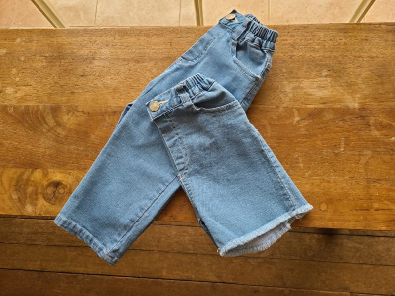 MOOI STORE - Korean Children Fashion - #Kfashion4kids - Den Vinci Span Jean Shorts - 7